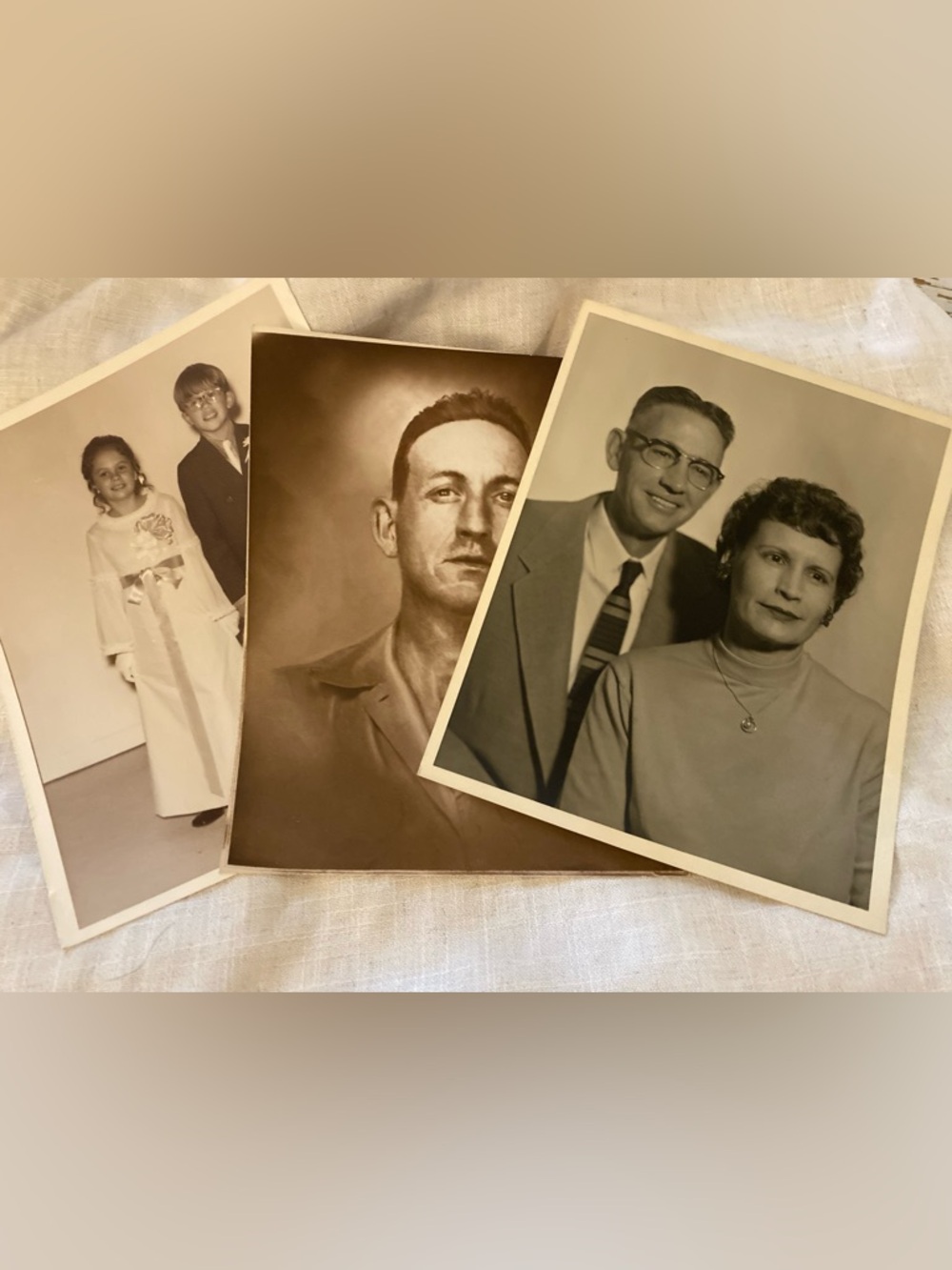 Vintage Black & White Portrait Photographs - Lot Ephemera